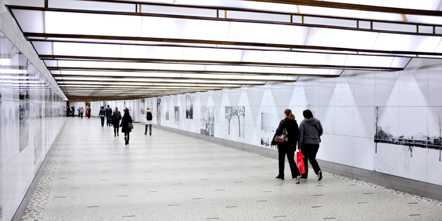 中央车站地铁站通道改造丨比利时-28