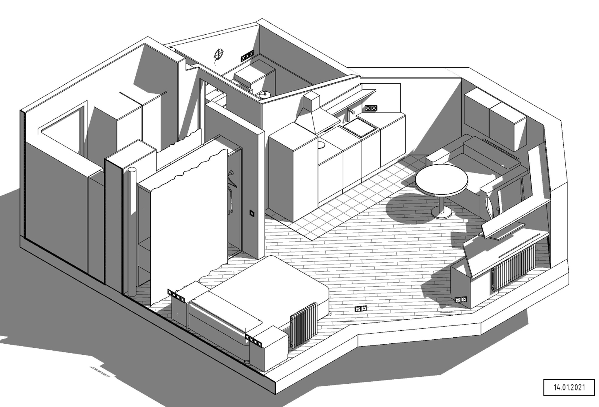 阁楼公寓室内设计-10