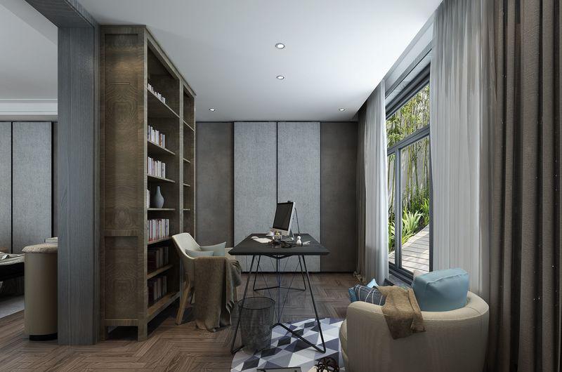 贵阳现代轻奢黑白灰别墅-65