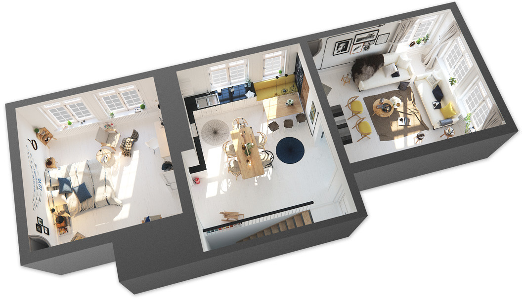 3个两居室“ распашонка ”公寓设计项目丨挪威丨Box Studios,基拉·舍尔马诺娃等-9