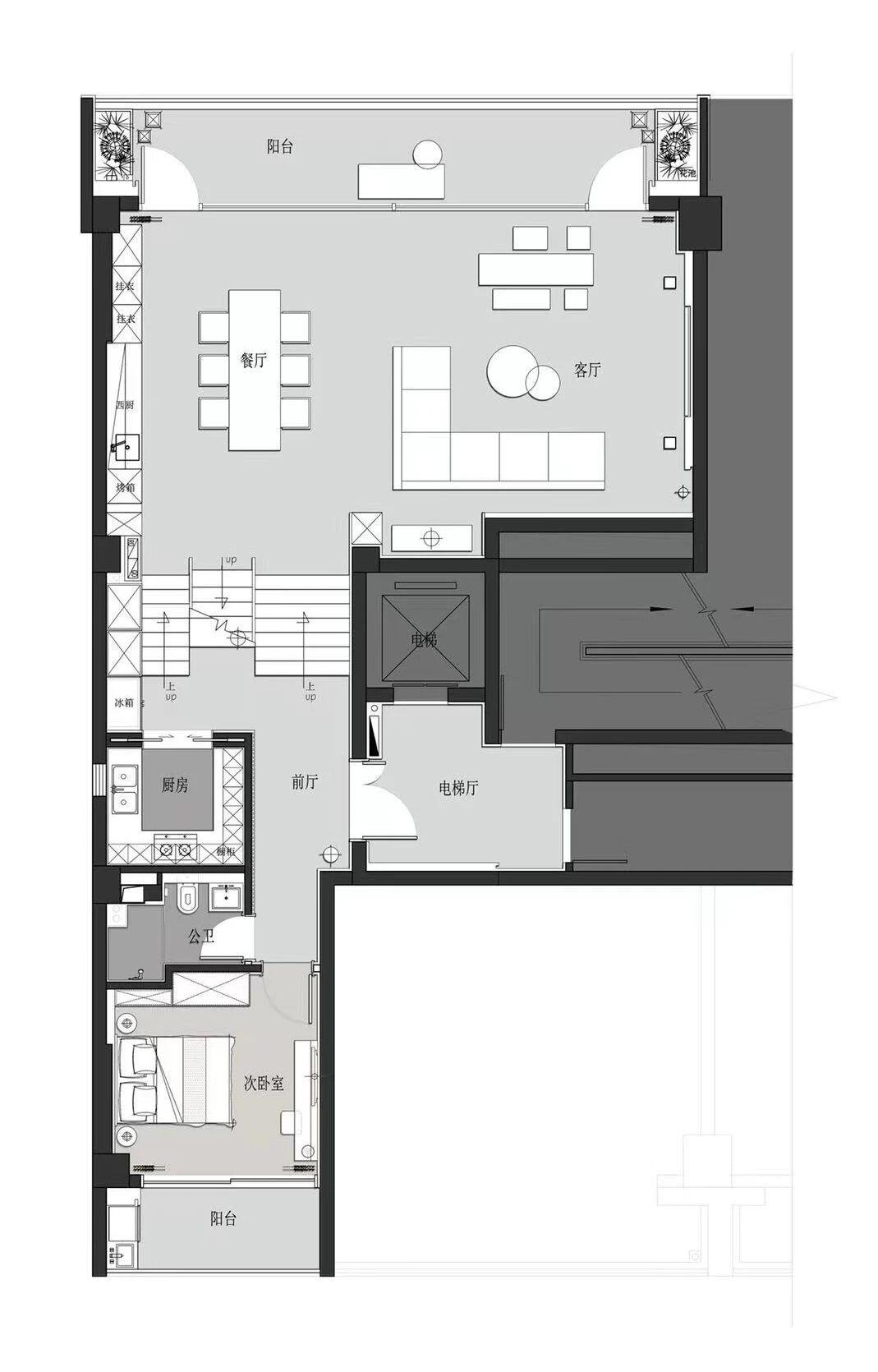 宁波君湾中心228㎡复式楼丨中国宁波丨中赫空间建筑设计-35