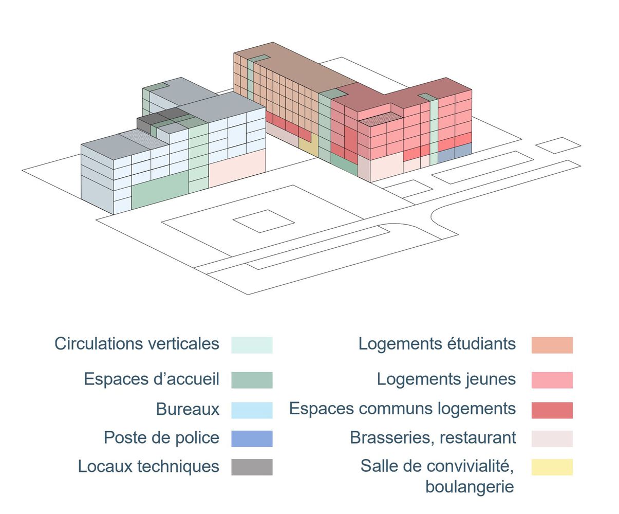 法国 Saragosse 社区 Laherrère 中心丨CoBe（主建筑师）和 WEEK（联合承包商）-4
