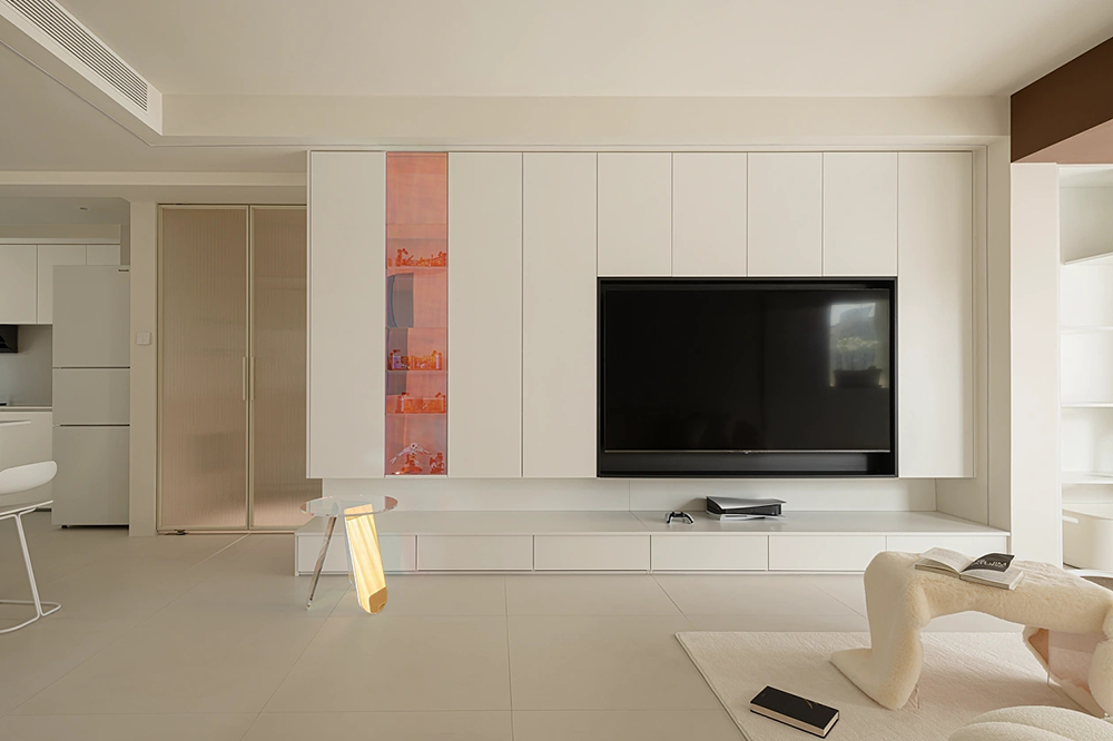 极简奶油风,多巴胺配色,治愈系的家丨無一內建筑设计,成都宏福樘设计-52