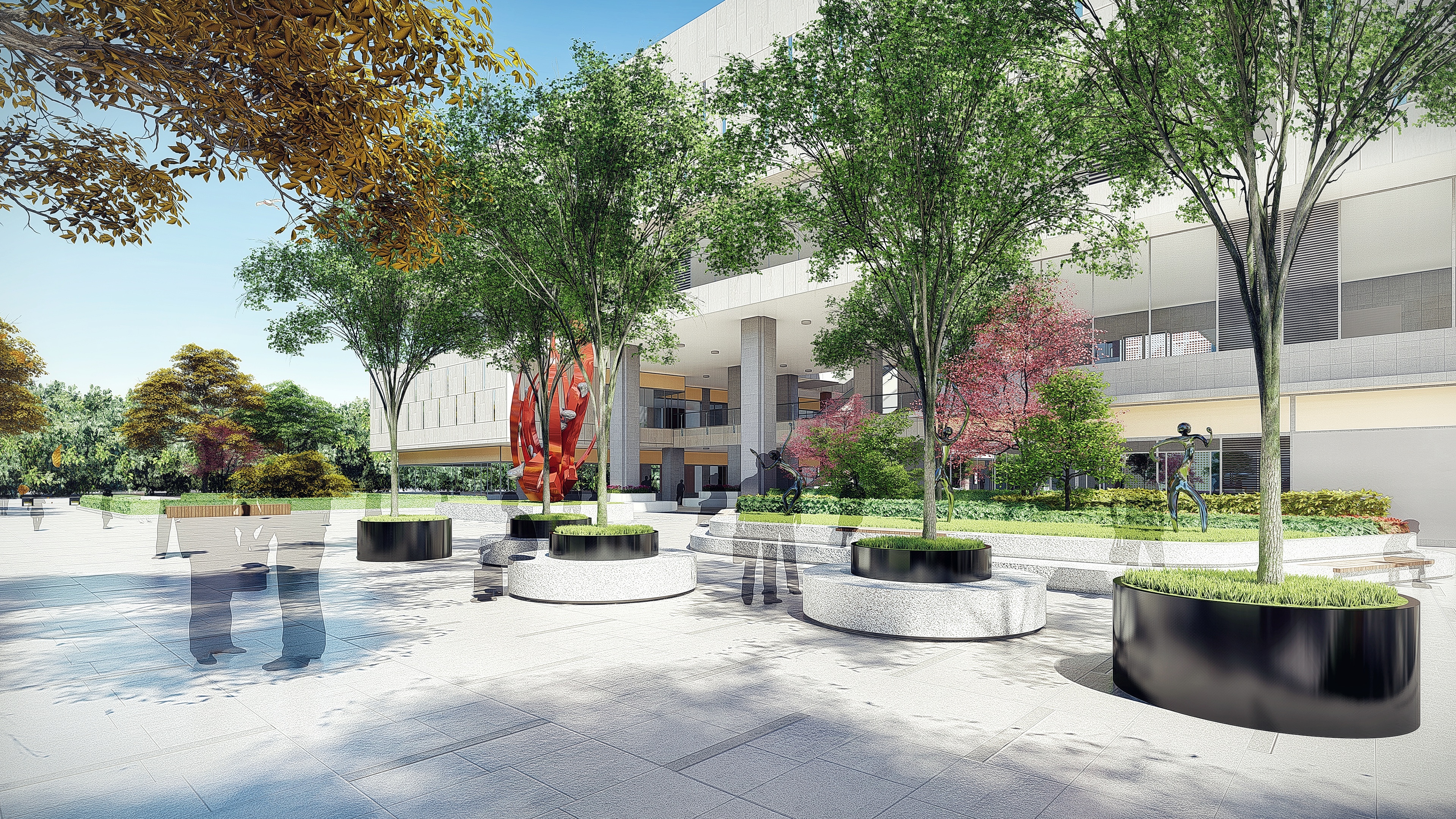 商业广场效果图  LU8 + Snapseed 小清新-1