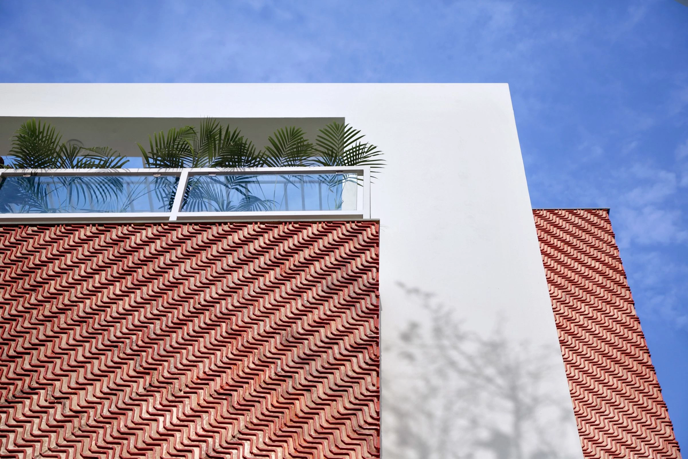 波浪纹红土瓦 tiles 立面住宅设计-17