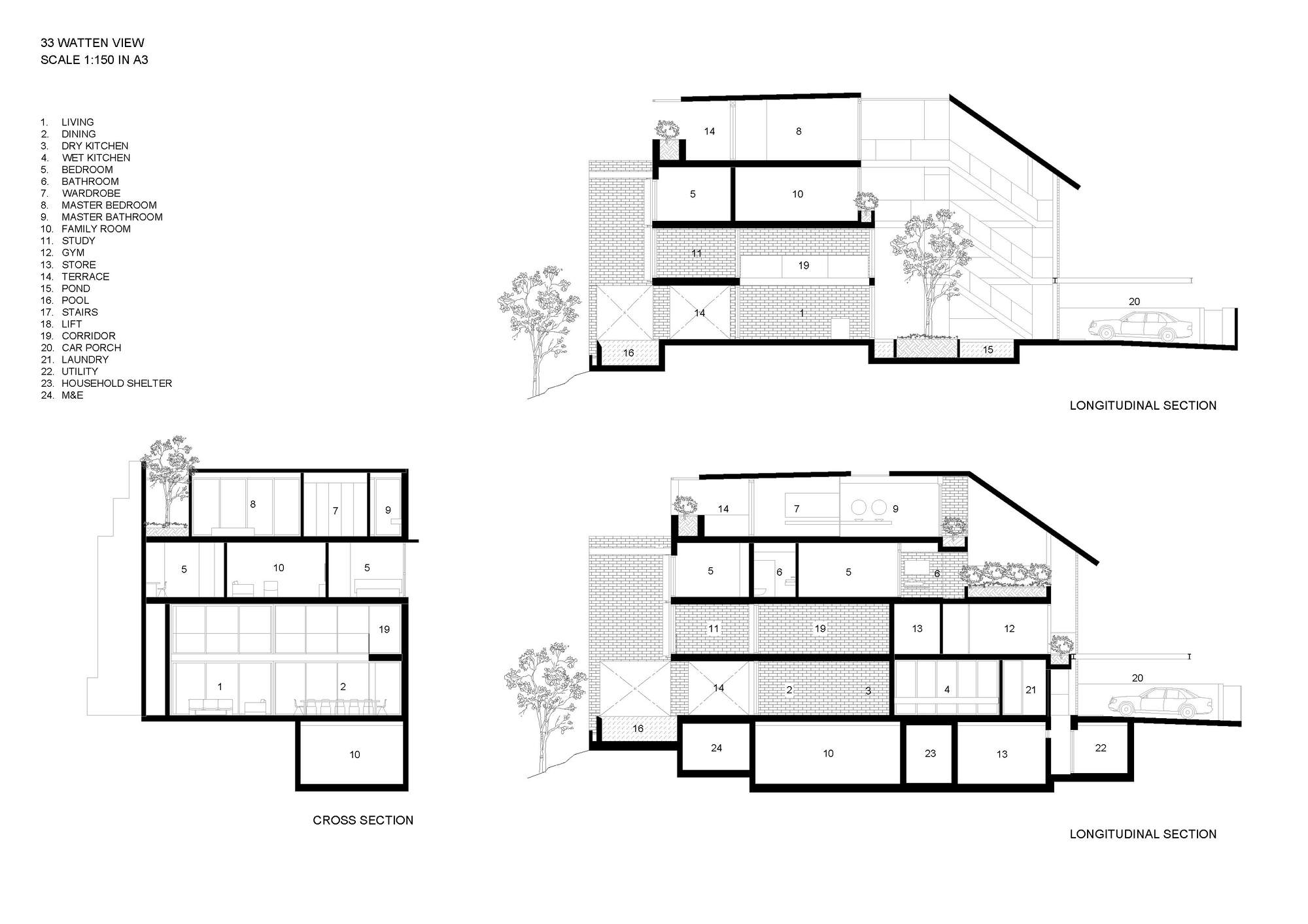外部在房子里丨新加坡丨HYLA Architects-19
