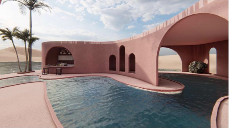 沙漠粉红住宅-5