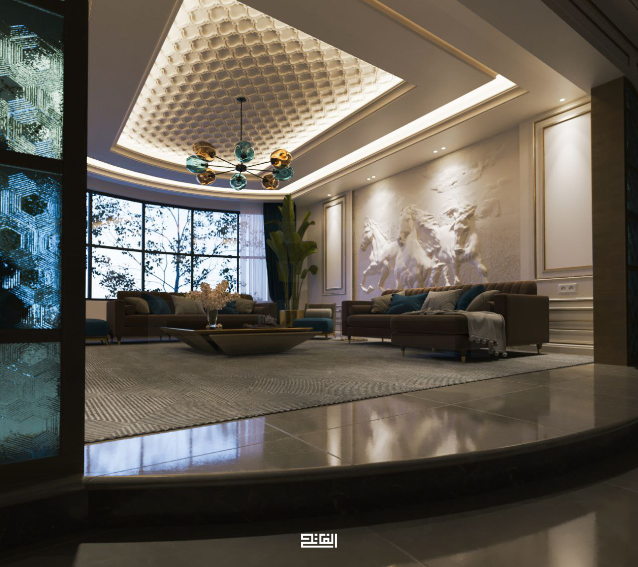 Turquoise Villa 别墅设计丨也门萨那丨Alfatih Architect-15