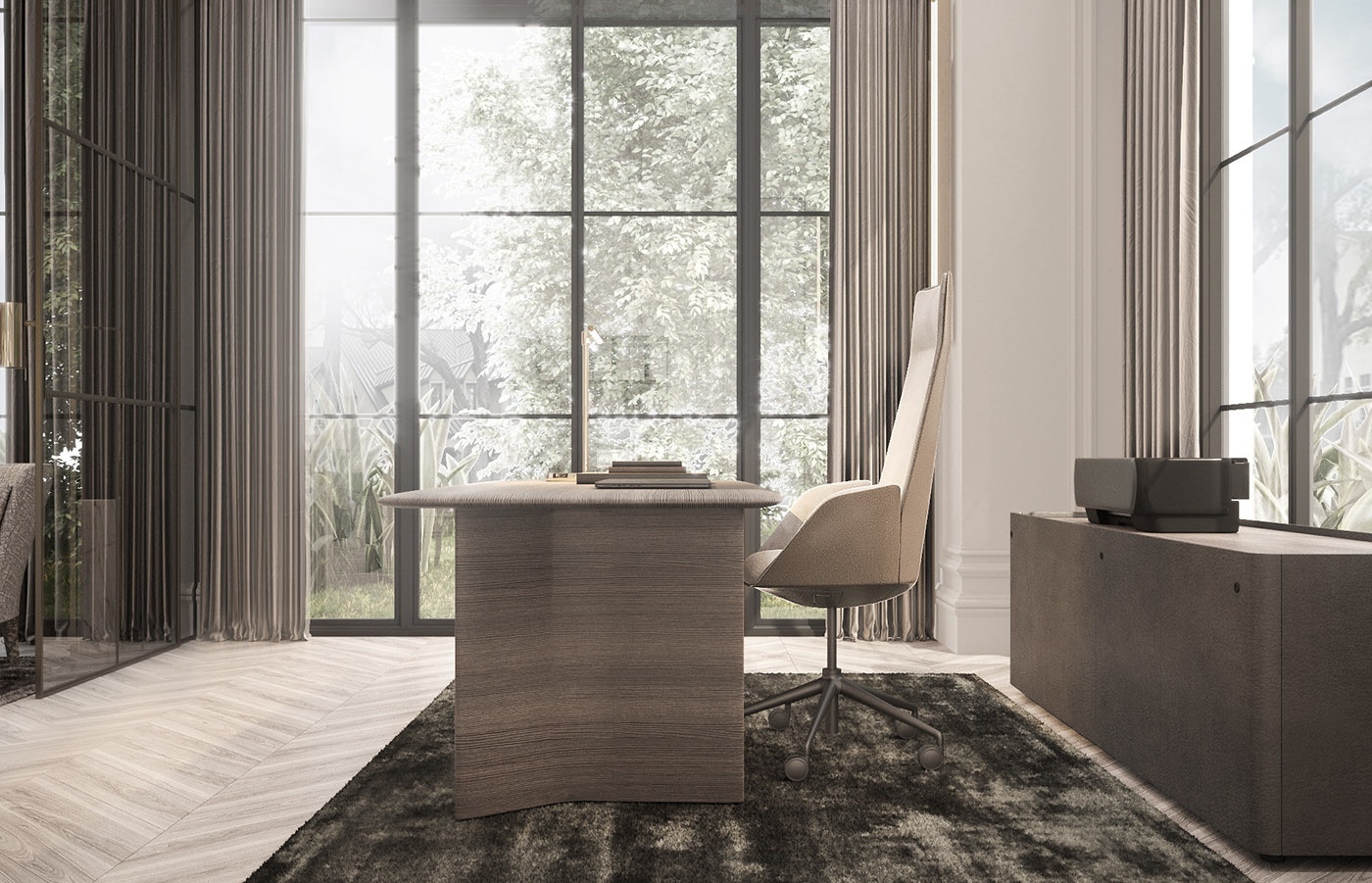 浅色系别墅设计-13