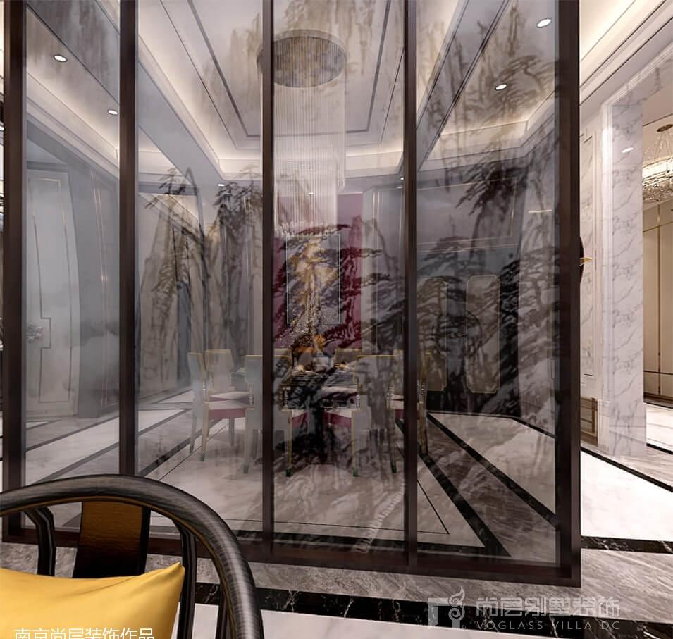 新坝镇800平新中式别墅装修-4