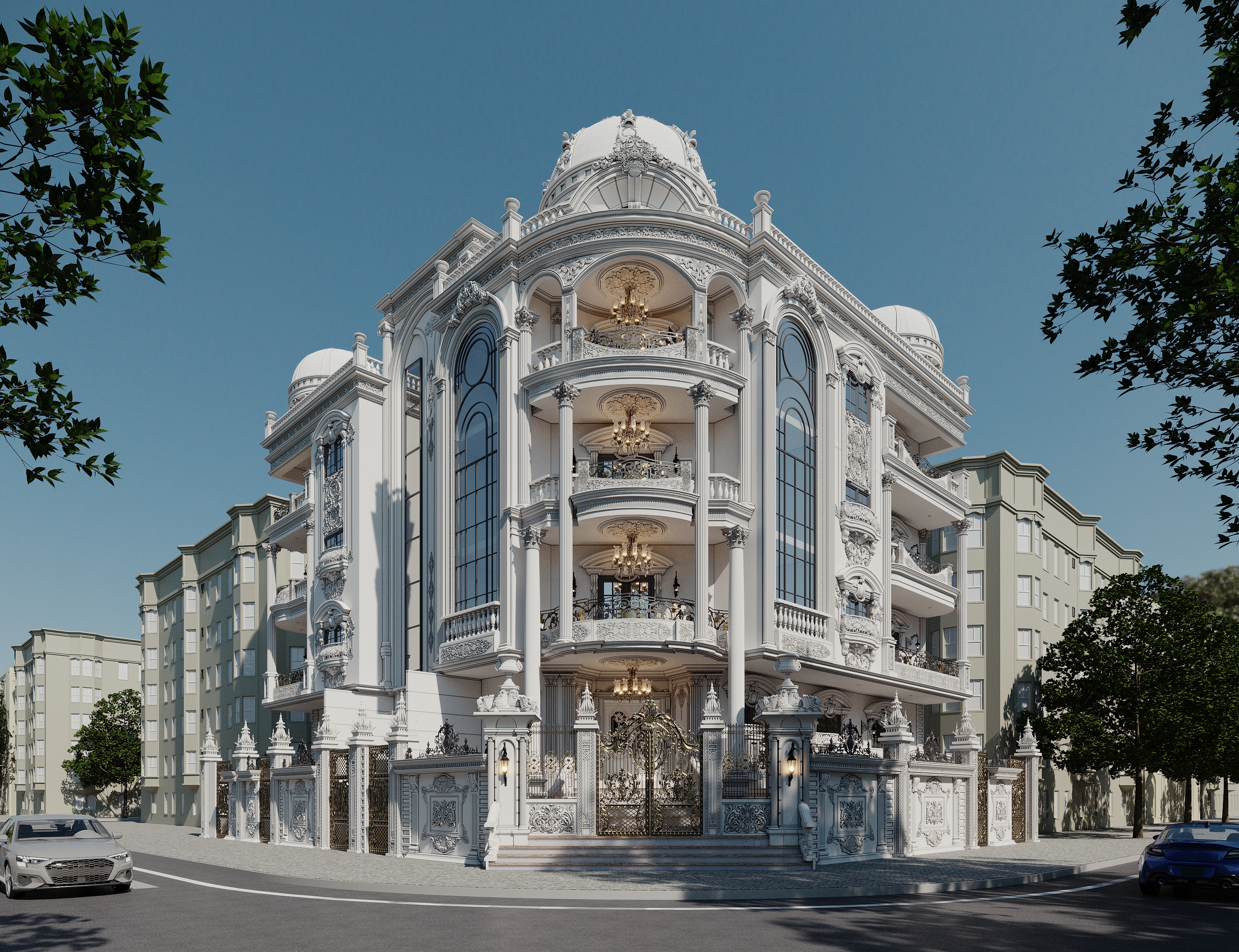 AL  Haram经典住宅建筑设计及外立面设计-2