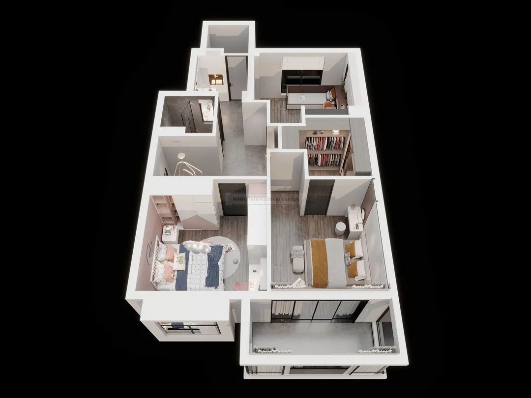 现代灰调复式住宅丨中国泰州丨MIMO设计-11