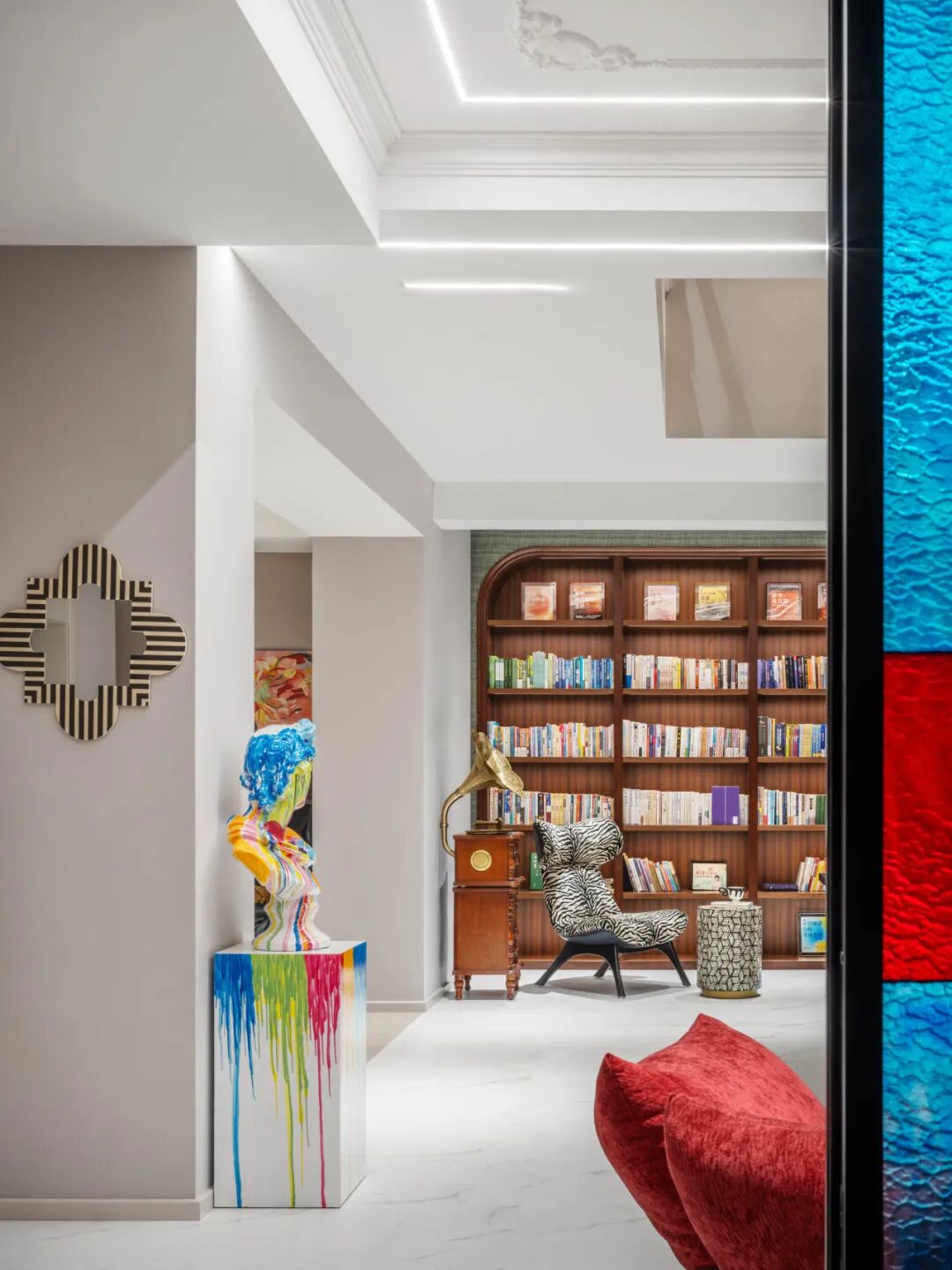 尚层设计院付霞新作|蒙德里安调色盘里的家-11