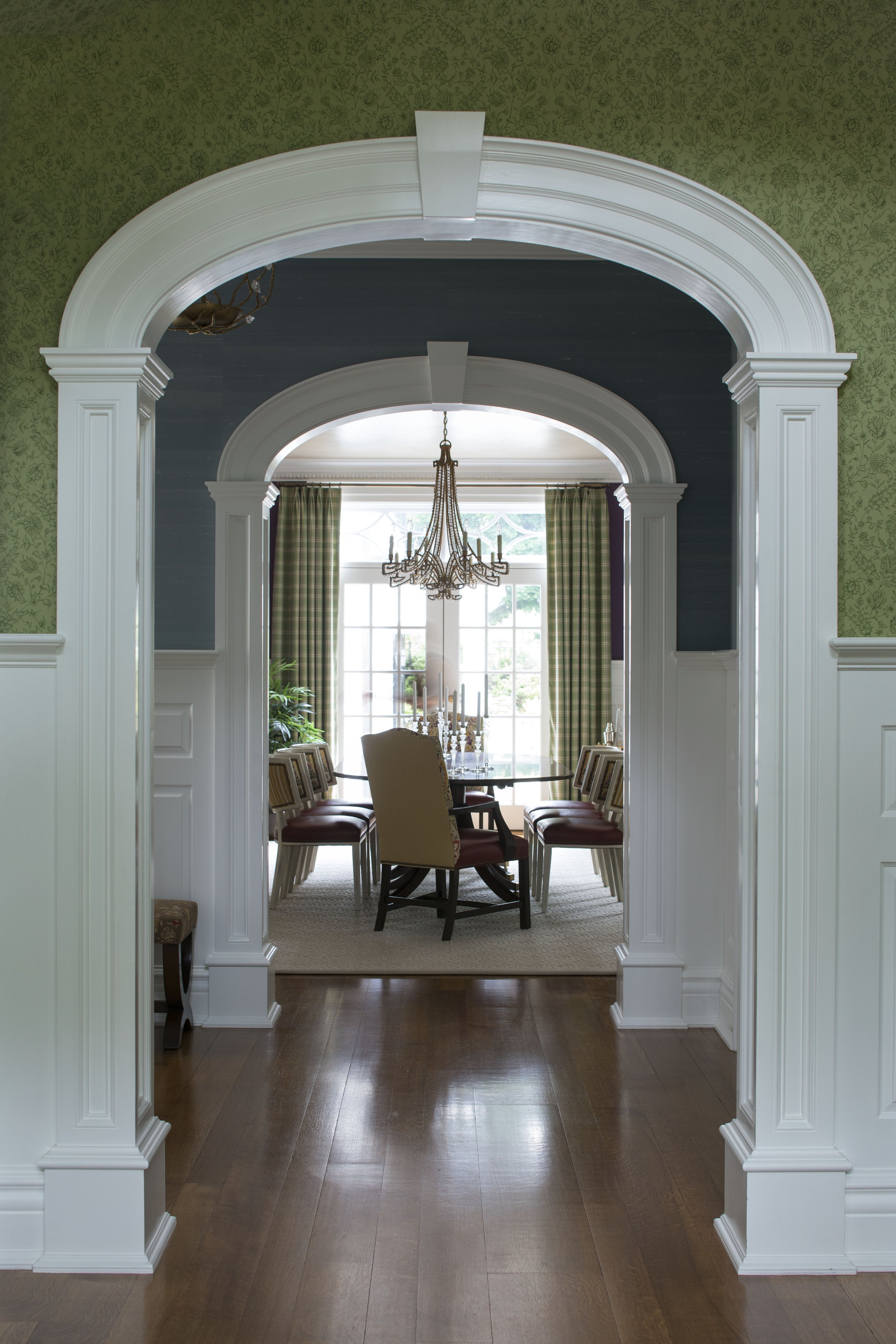 格林威治乔治王时代风格建筑（注：Greenwich是格林威治；Georgian常见指乔治王时代风格的建筑、艺术风格等，这里结合通常搭配逻辑，较合理推测为格林威治的乔治王时代风格建筑，但因缺乏更多语境，该翻译供参考） 丨Kathleen Walsh Interiors（KWI）-58