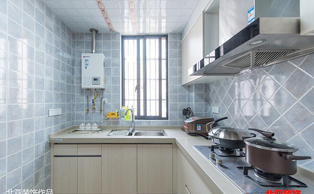 地中海风格 120㎡家居设计,白色调与蓝色元素打造浪漫空间-15