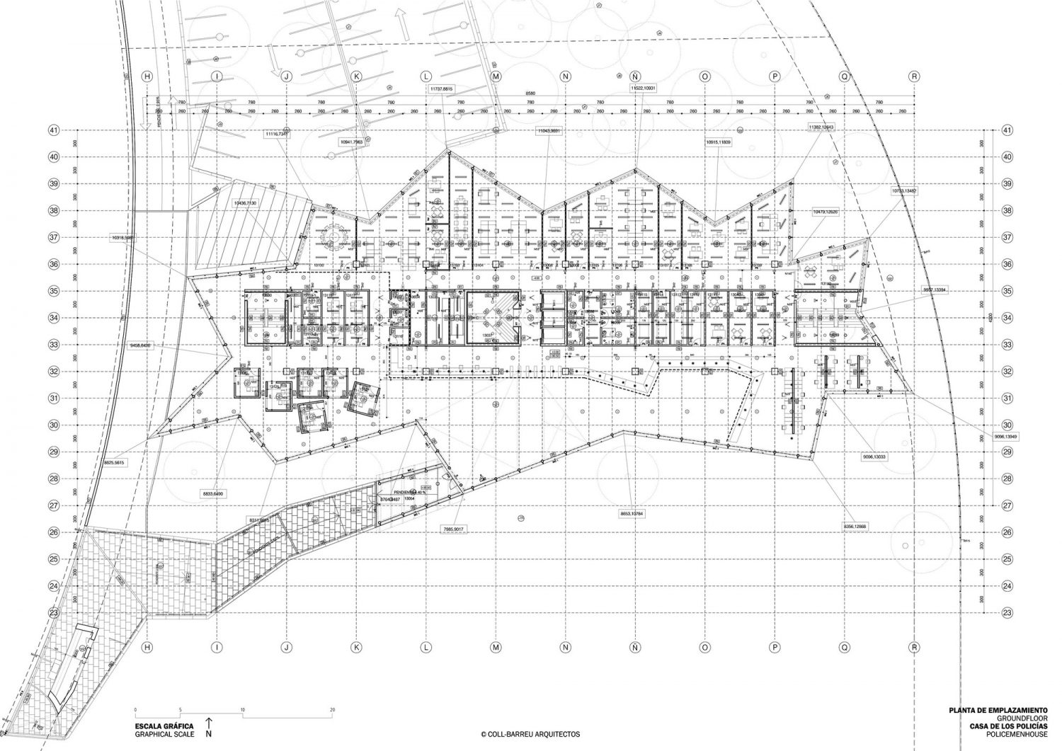 西班牙警察住宅 | 地质环境与建筑共融之作-40