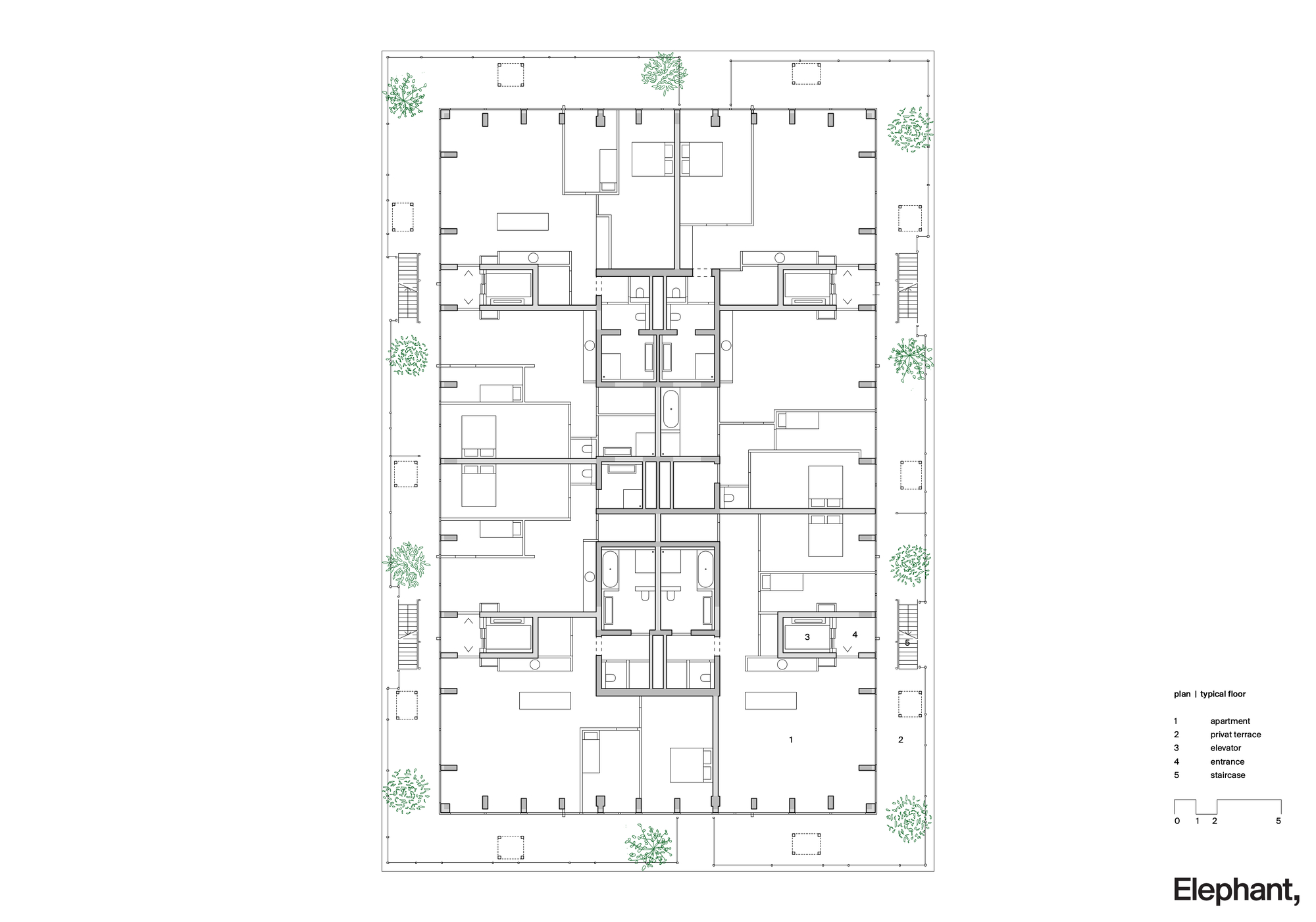 德沃图宁公寓大楼丨荷兰阿姆斯特丹丨Elephant-38