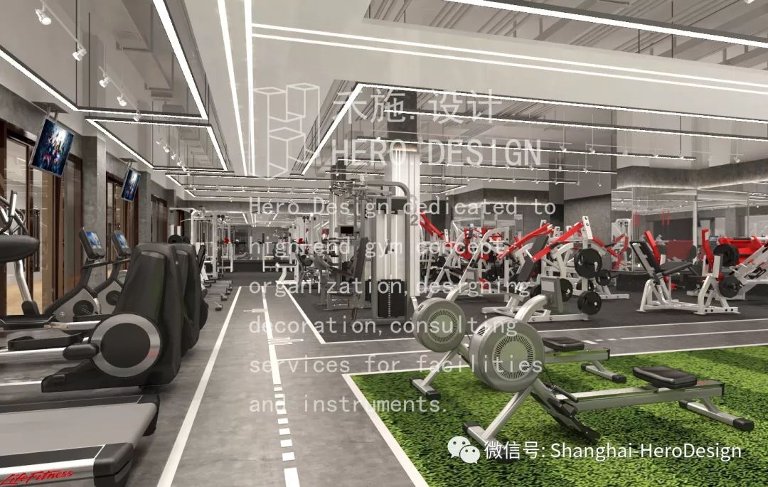 盘古医健 | 兰州 1100㎡超级健身会所设计案例-12