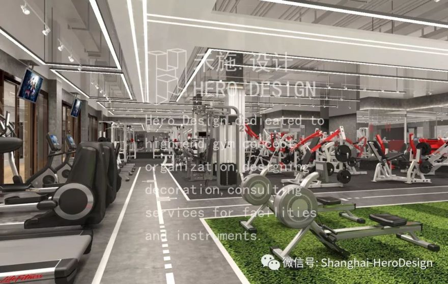 盘古医健 | 兰州 1100㎡超级健身会所设计案例-12