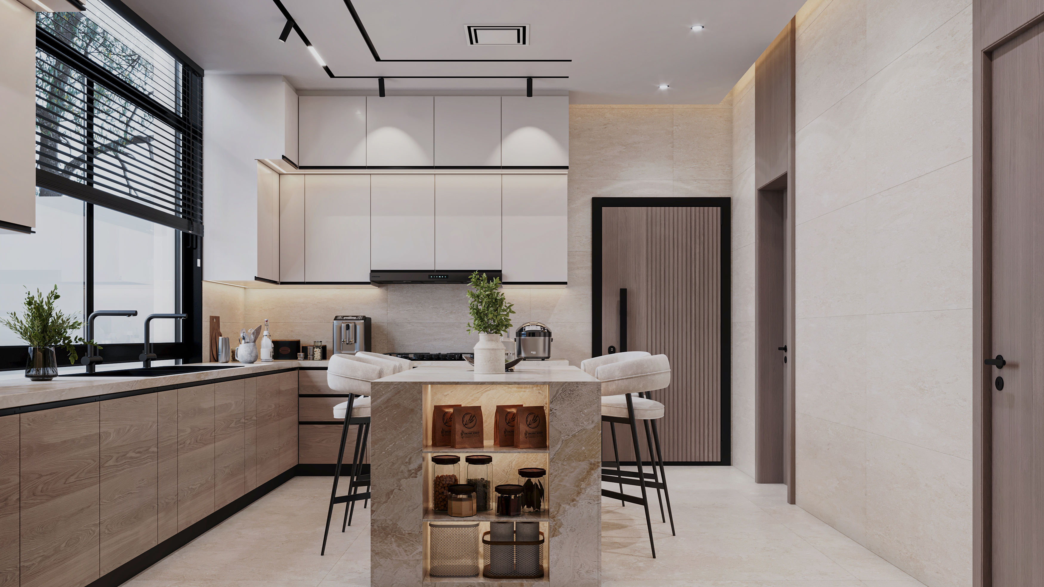 现代厨房空间丨阿联酋阿布扎比丨Archpix Engineering Consultants-6