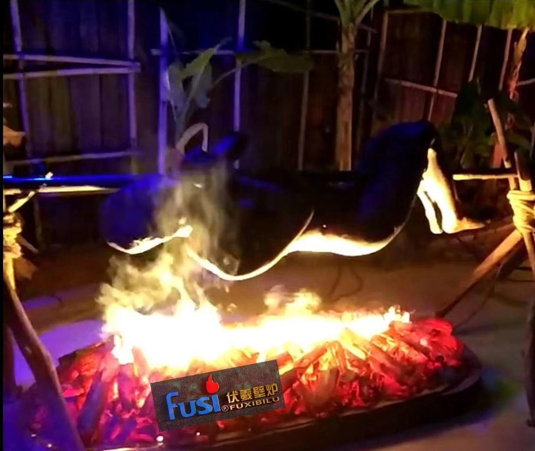 珠海长隆海洋王国雾化壁炉篝火主题乐园-0