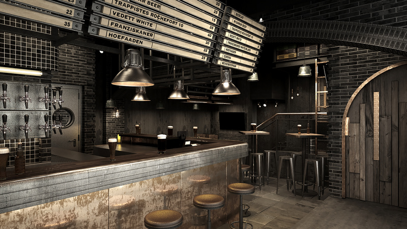 三生ONEWOOD,Bar Space  Visual Design-14