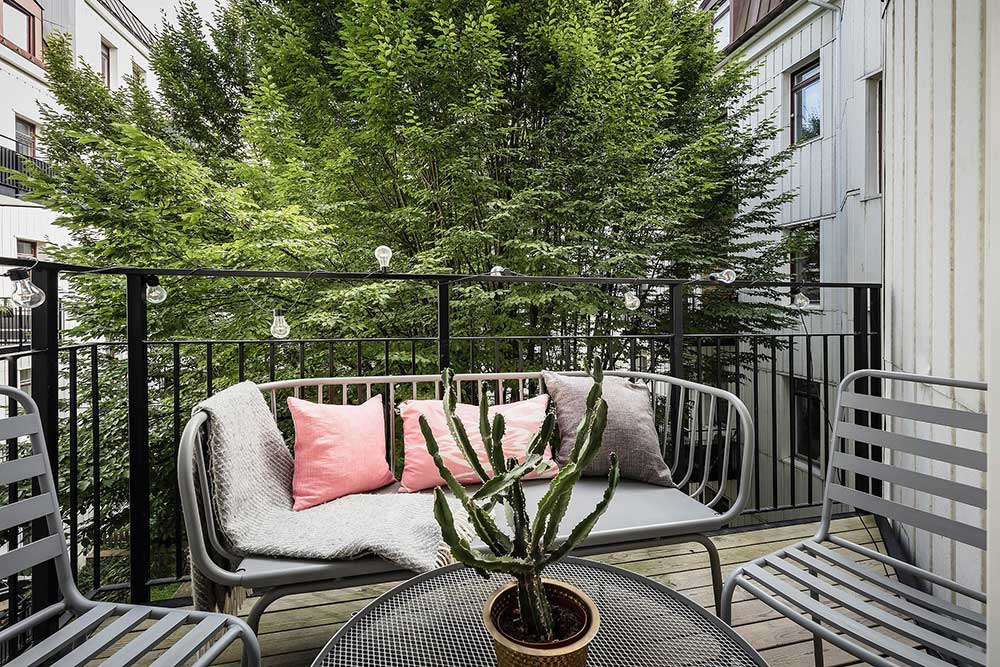 瑞典 48 平米趣味公寓 | 暖色调与幽默壁画完美结合-21