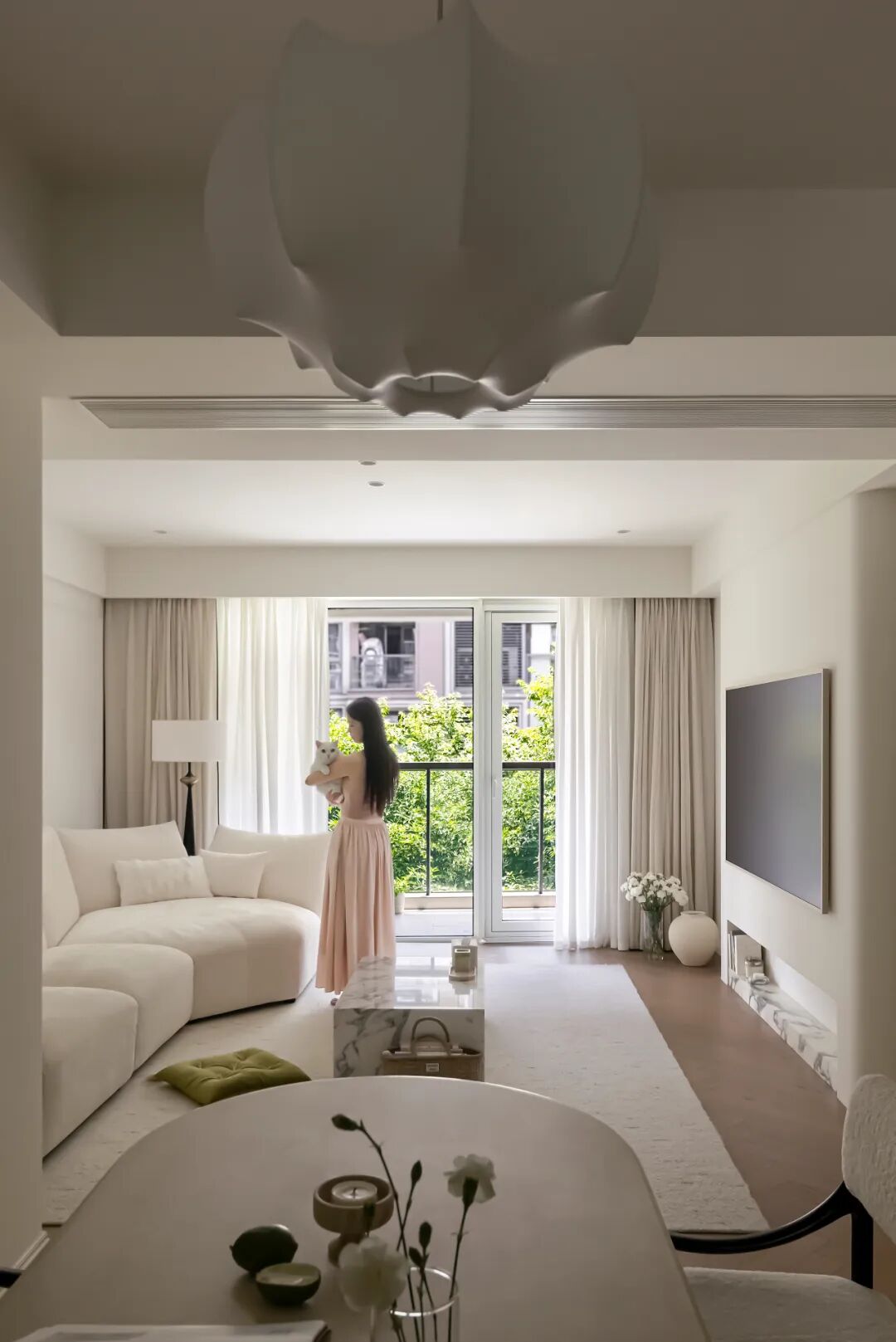 【新作】谁说小户型不能玩法式？97㎡治愈系空间，美到不想出门-2