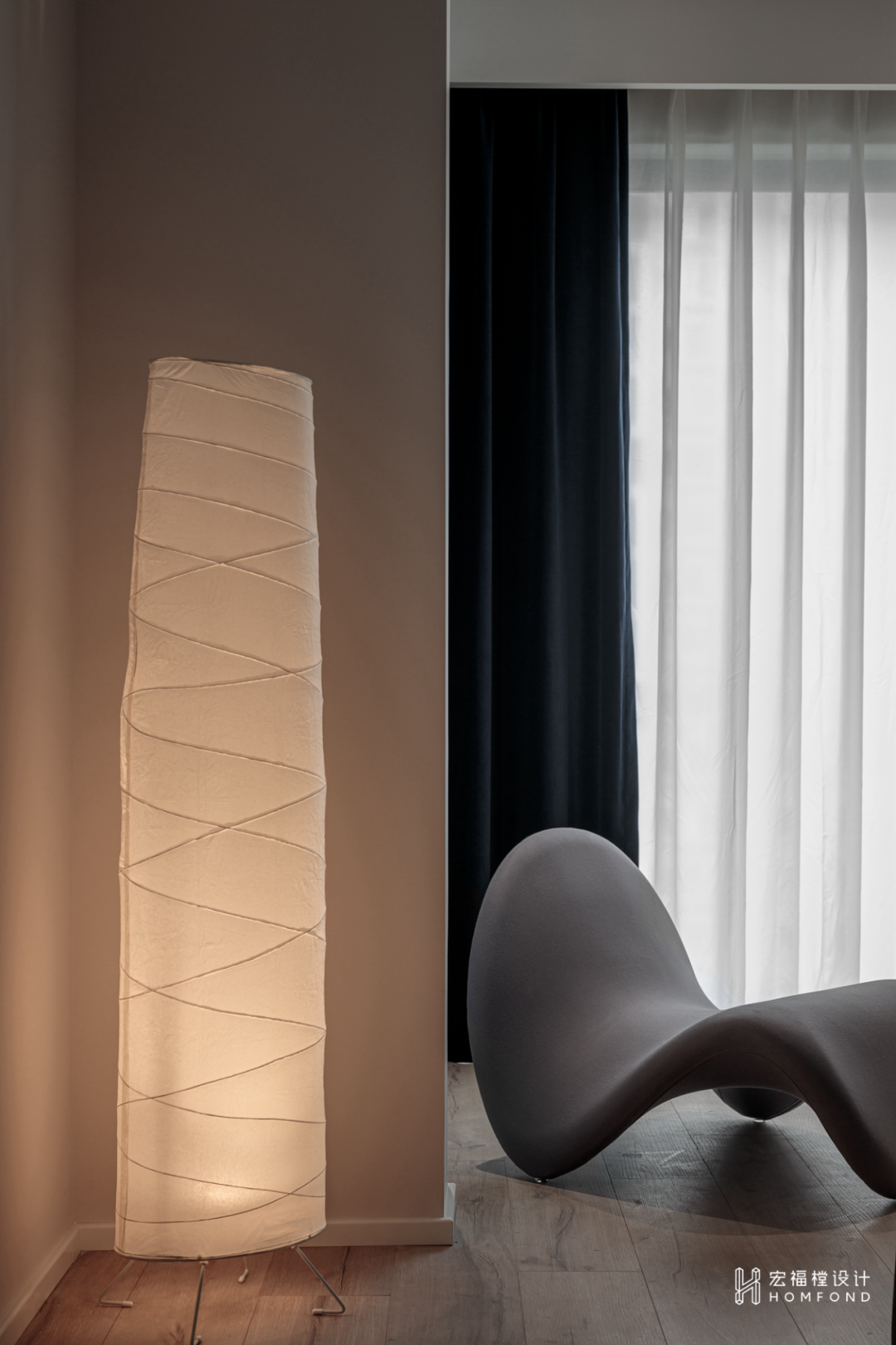 静谧黑+趣味橙，宁静自然的纯洁空间 | 宏福樘设计-32