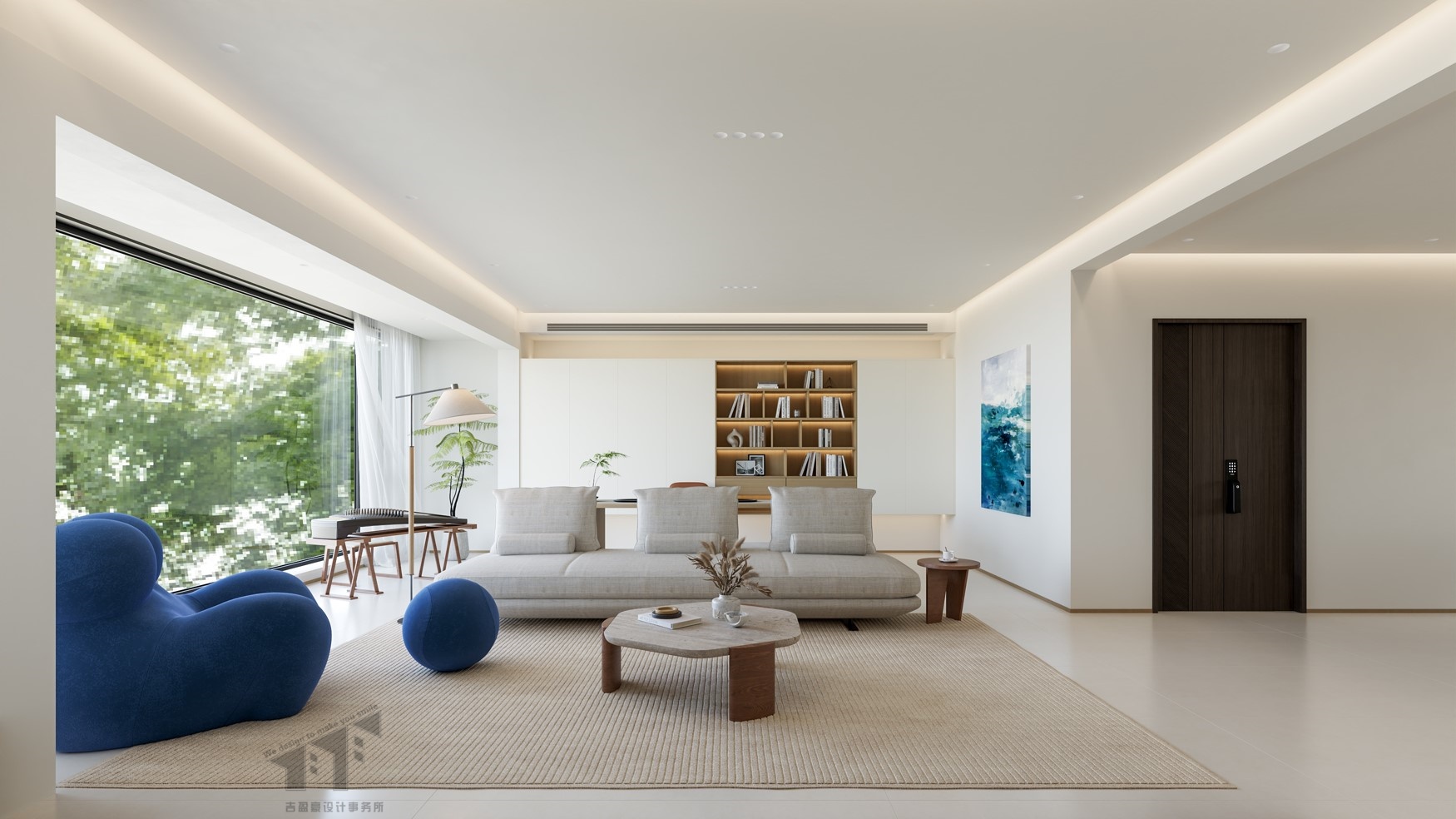 吉盈豪设计| 住宅设计，永远爱住的盐系美宅-0