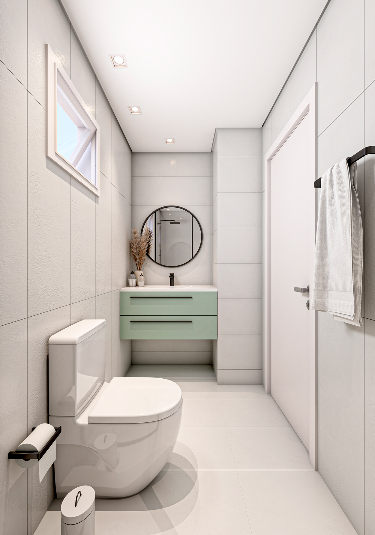 小卫生间改造

注：这里推测 Reforma 是 Reformación 的缩写，有改造、改革的意思，baño是卫生间，Le Petit是法语小的，结合常见表达习惯给出该翻译 丨Estudio Emebeo-5