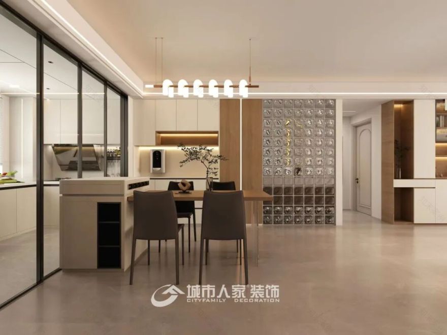 城市人家||阜熙园135㎡,现代奶油风细节满满-17