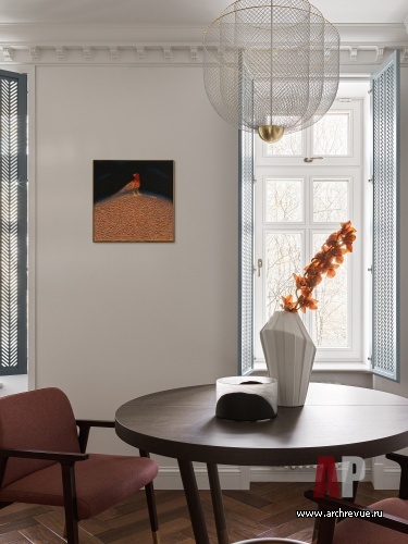 4室斯大林风格公寓室内设计丨设计师 Екатерина Бочарова-38