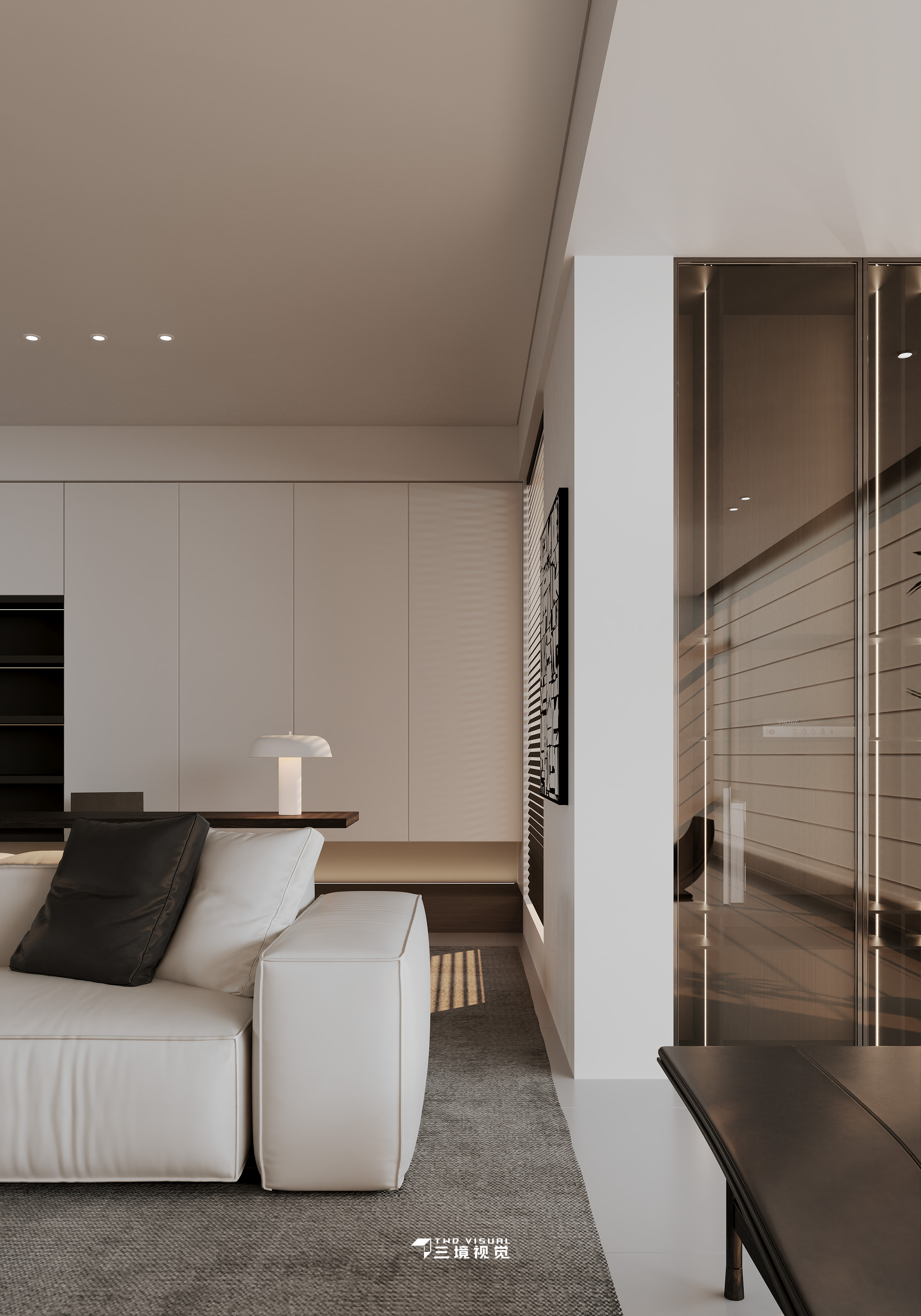 住宅-130平白色现代风设计-1