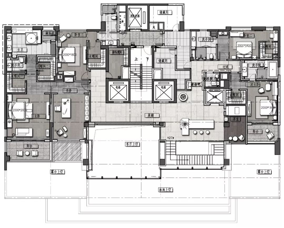 极简奢侈，融入生活的艺术——后海 6 层别墅设计-75