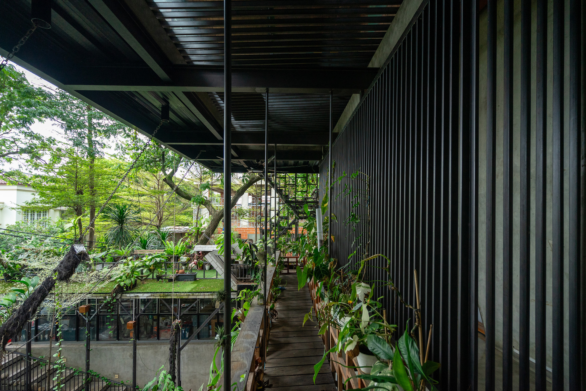 绿意盎然的别墅住宅兼工作室丨印度丨Realrich Architecture Workshop-44