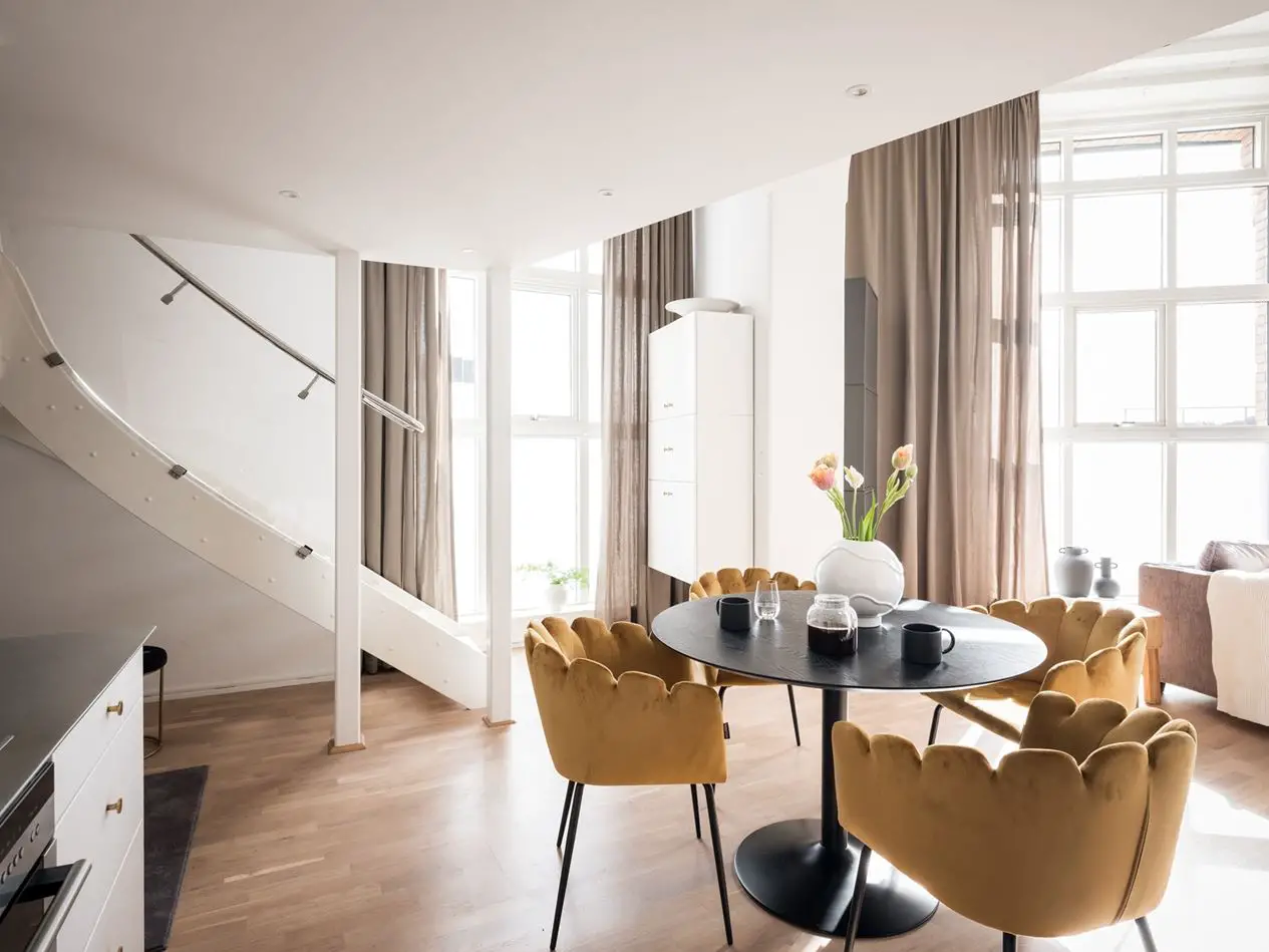 瑞典 67m2 复古舒适公寓设计-11