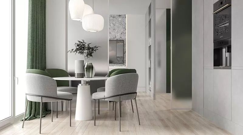 自然绿++ 白色，打造奢华空间设计-48