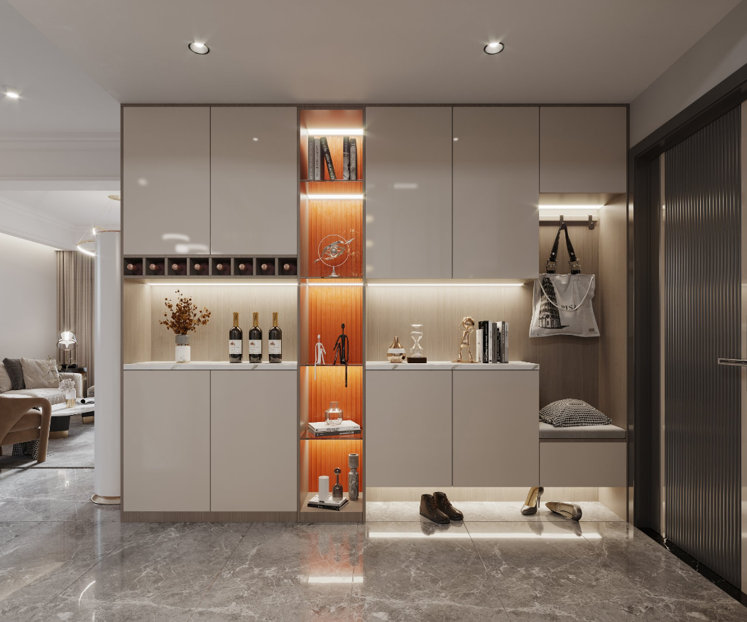 现代轻奢禅意平层设计-5