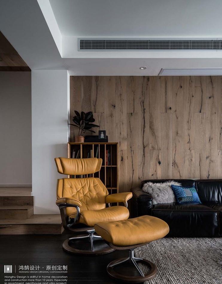 复古乡村民宿风,木地板上墙的惊艳之作-10