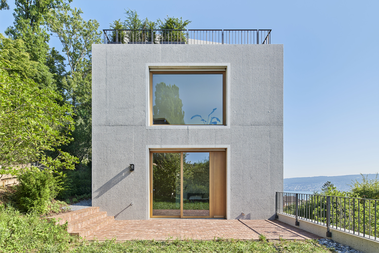 瑞士湖畔别墅丨Harry Gugger Studio-18