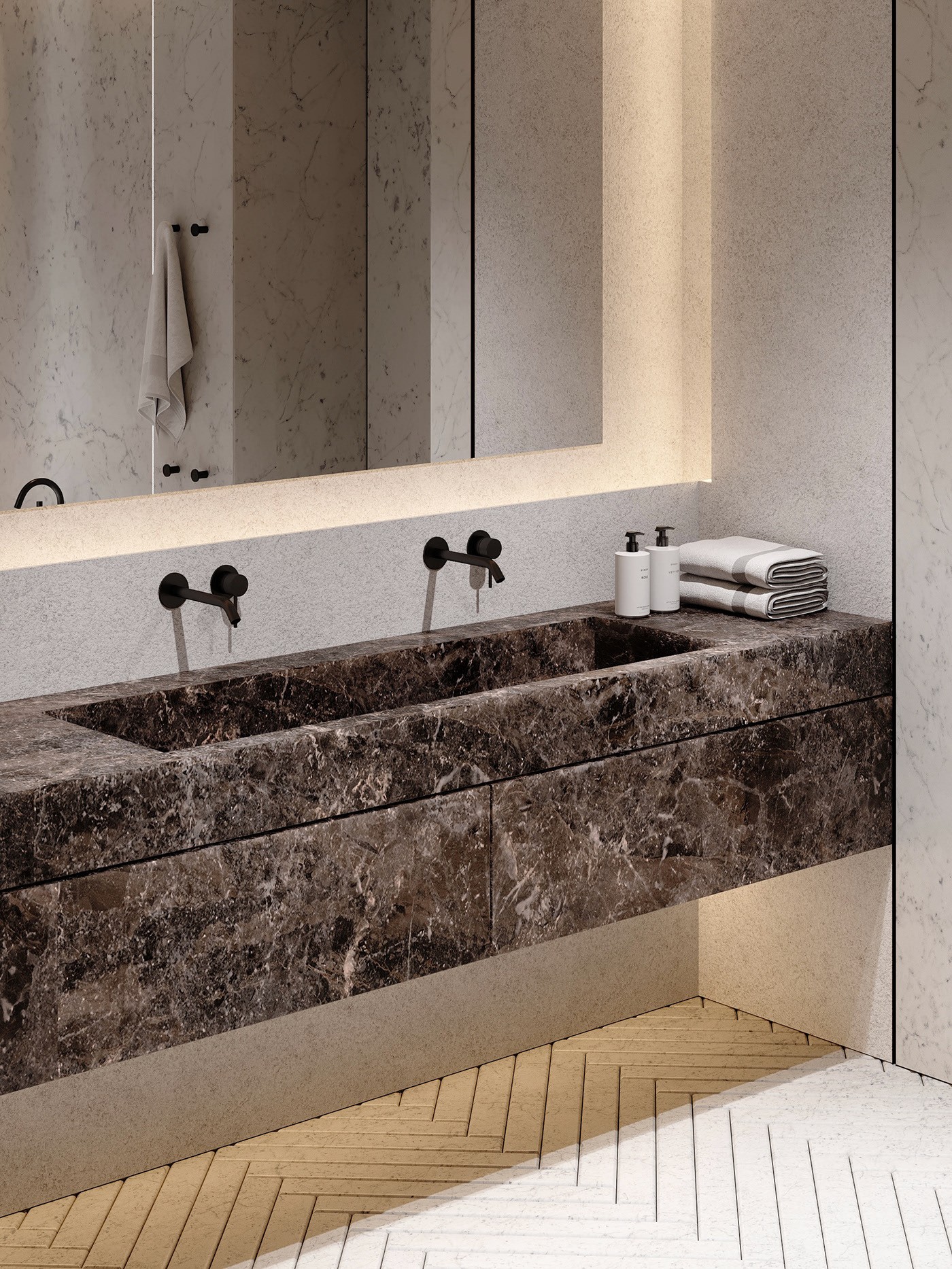 诺沃戈尔斯克一栋住宅的室内设计-20