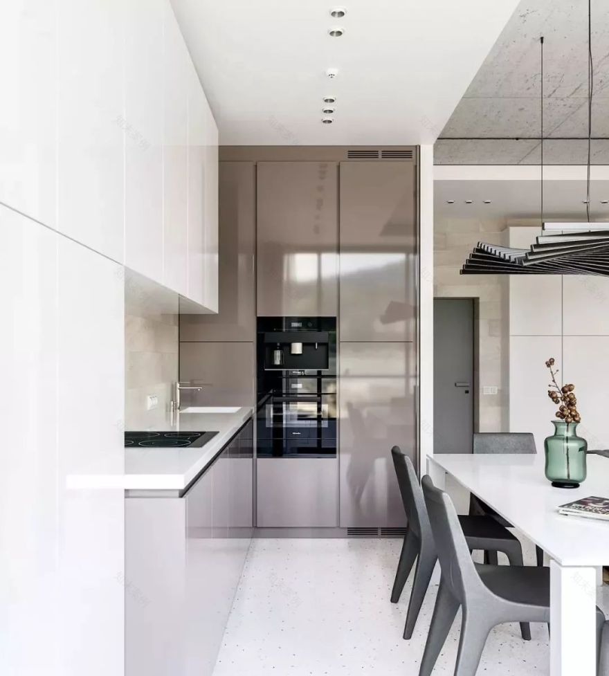 知性优雅现代公寓,以灰色为主调的 74.1m²精致空间-8