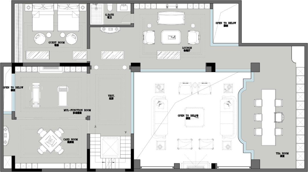 金地九玺简欧别墅丨西安锐格惟辰装饰工程有限公司-14