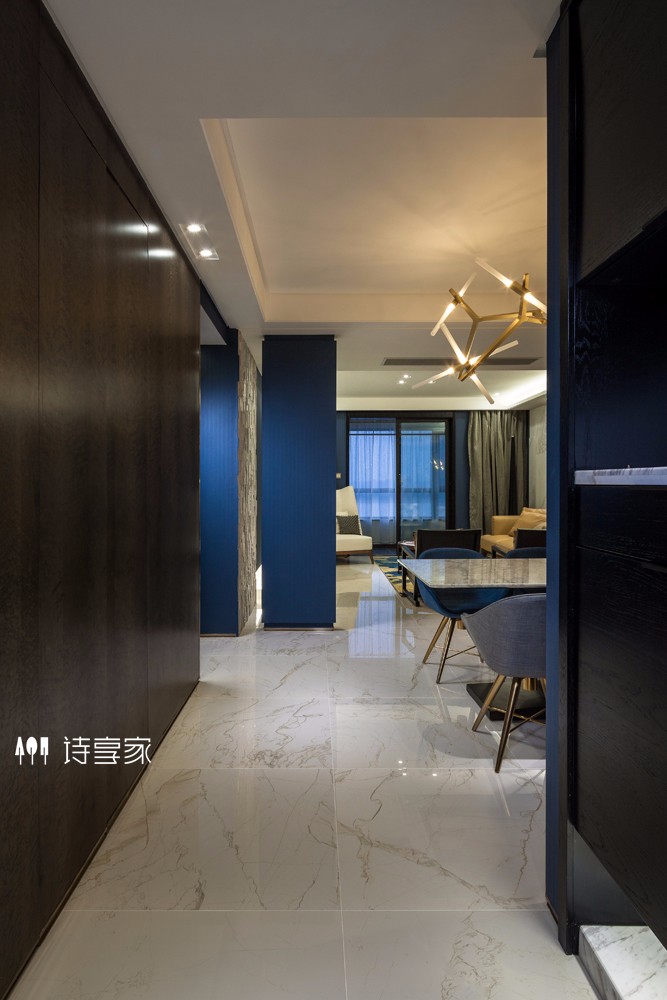 摩登华尔兹——180㎡现代精致住宅  诗享家设计-2