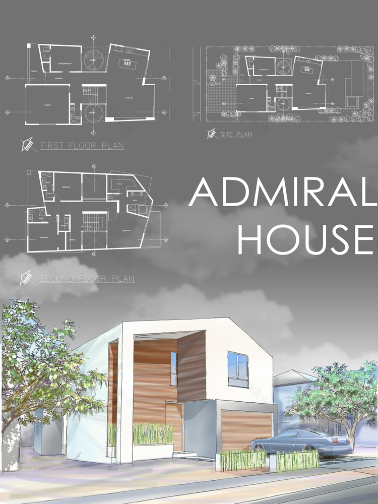 洛杉矶传统社区中的现代“盒子式”住宅-67