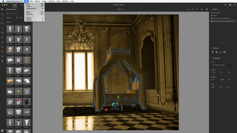 三维艺术之美 | Adobe Dimension 实例教程-25