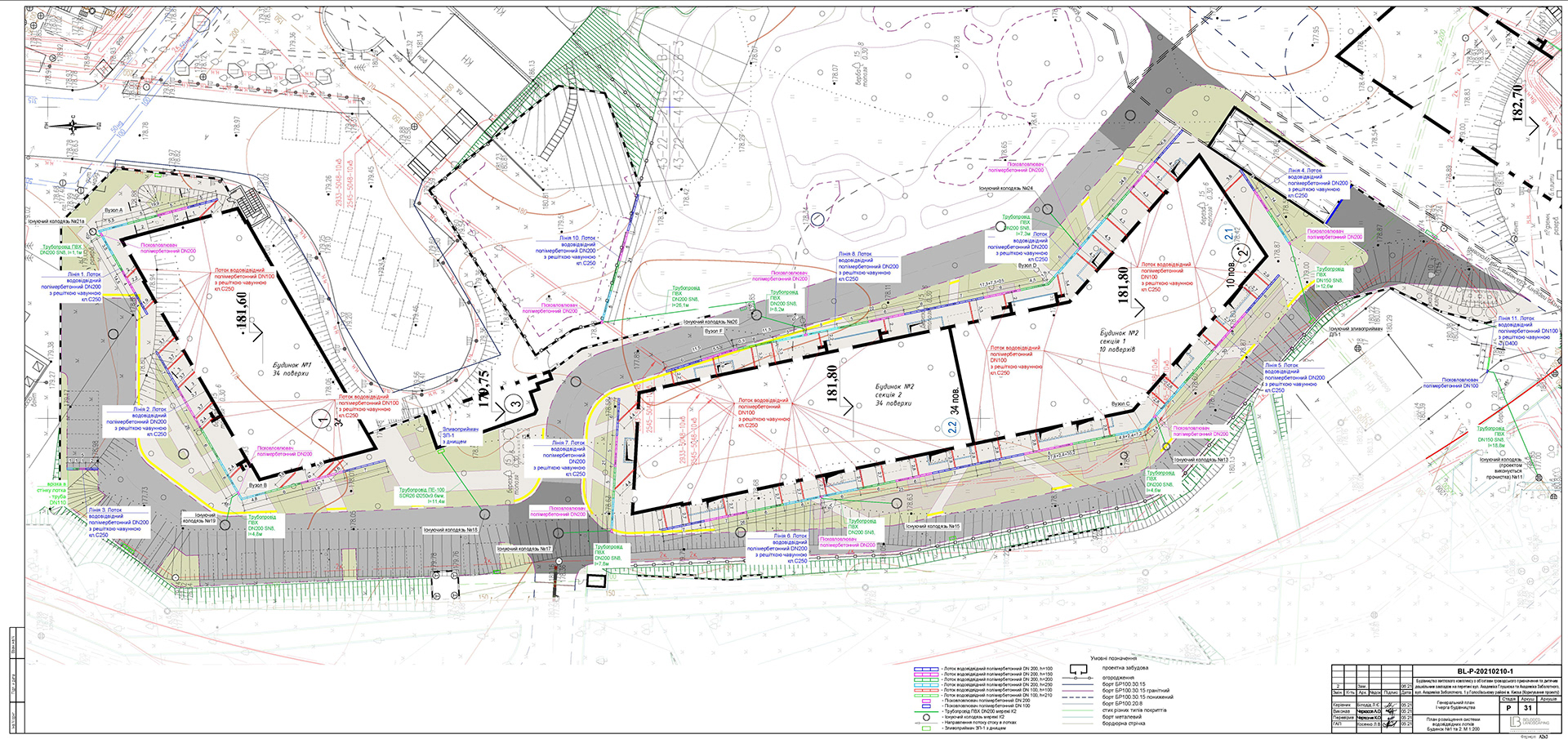 Control, verification&correction of drawings. Landscape-26