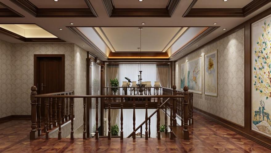 吉首市溶江小区壹号复式楼美式风格-18