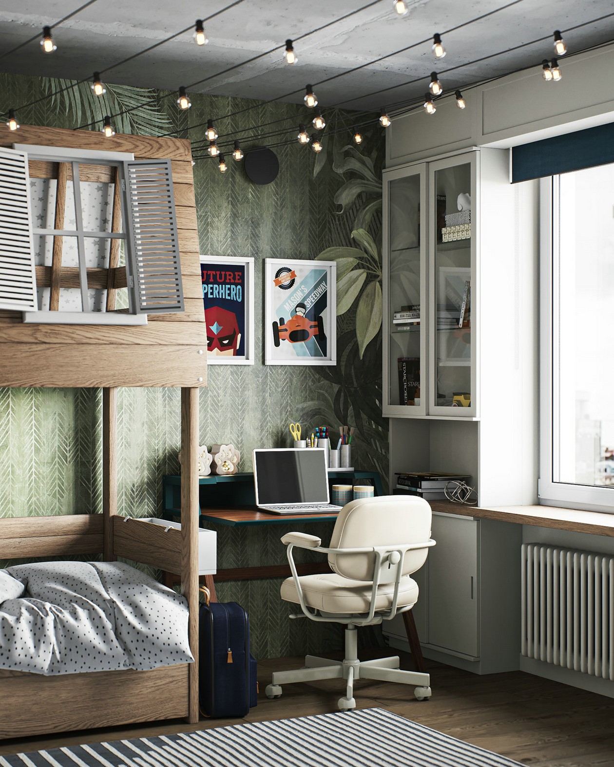 97㎡混搭 风色彩丰富，布局大胆-20